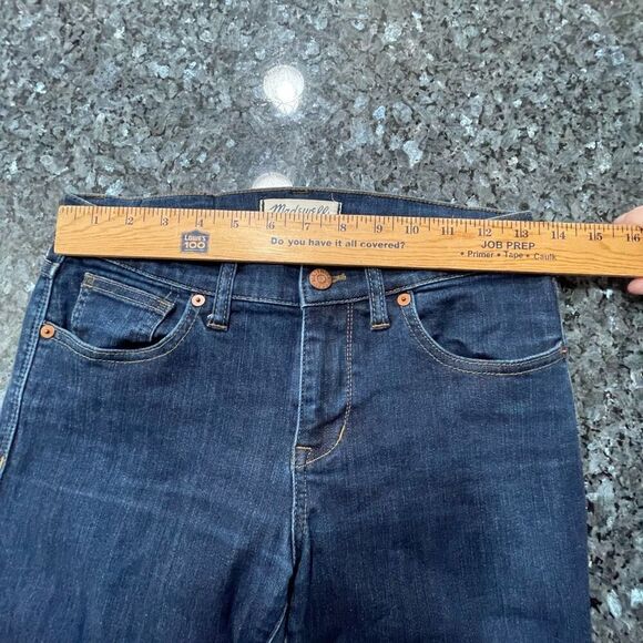 Madewell Skinny Skinny Mid Rise Dark Wash Jeans Size 27 - Picture 5 of 9